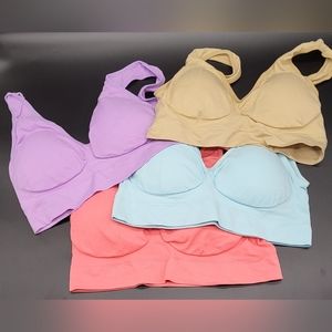🎀4 Pack Stretch Bras with Removable Pads